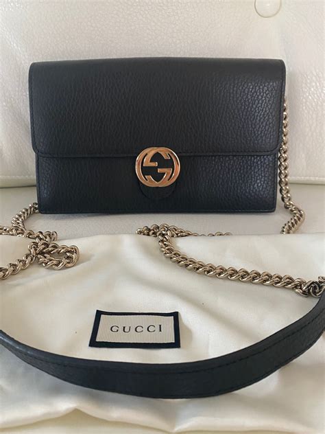 gucci cherryline|Gucci interlocking wallet on chain.